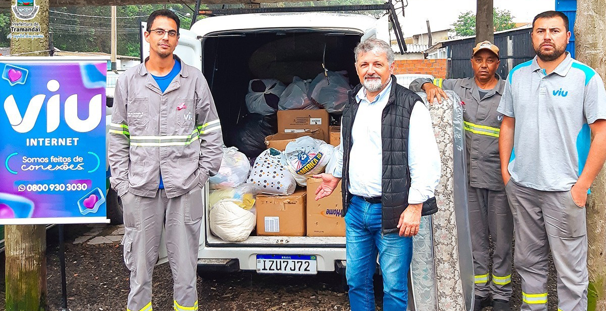 Empresa de Tramandaí realiza a doação de alimentos para a Secretaria de Desenvolvimento e Assistência Social